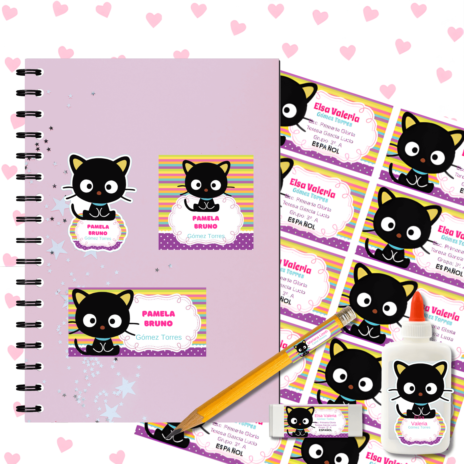 1000+ School Labels | Editable Labels for Kids & School Supplies - Imagen 2