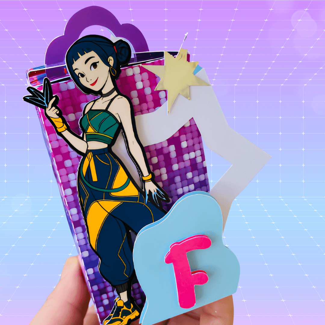 KPop Demon Hunters Party Favor Boxes | 5 Printable Candy Boxes | Birthday Party Favors - Imagen 3