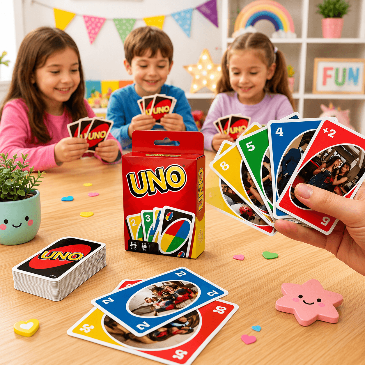 UNO Card Game Template | Editable Canva Printable Game + Box - Imagen 3