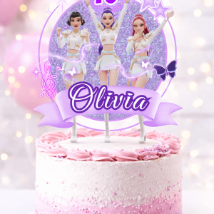 Kpop Demon Hunter Cake Toppers / Editables en Canva / CANVA Editable