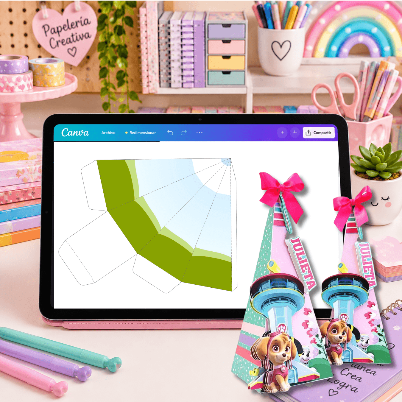 250+ Editable Canva Templates | Party Favor & Party Decoration Bundle - Imagen 3