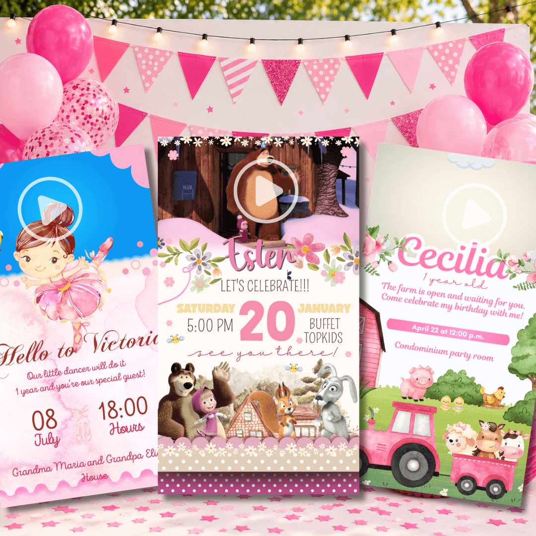 250+ Video Invitation Templates | Editable in Canva - Imagen 3