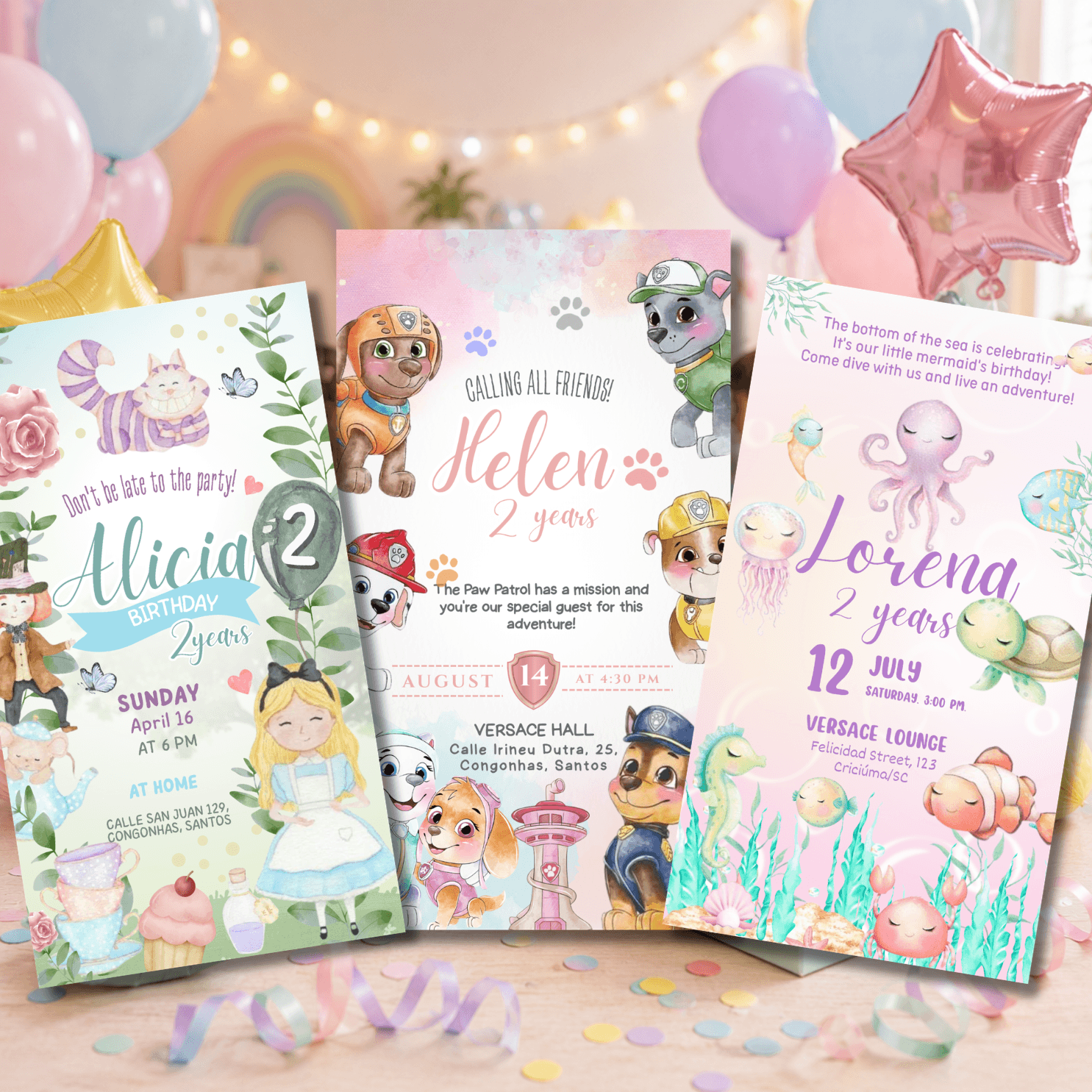 500+ Digital Invitation Templates | Editable Canva Birthday Invitations - Imagen 4