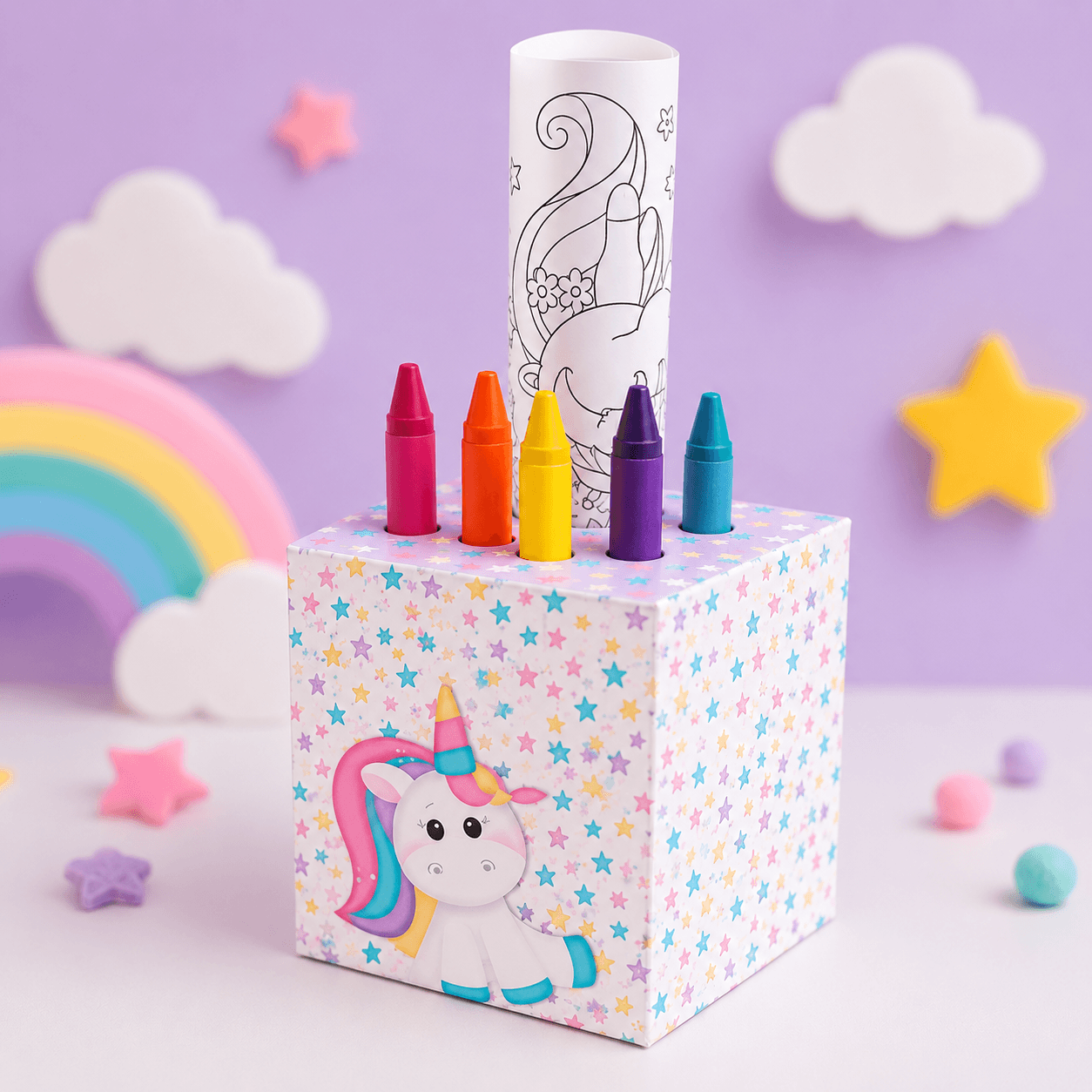 600+ Crayon Holder Party Favor Templates | Printable PDF Bundle for Birthday Parties - Imagen 2
