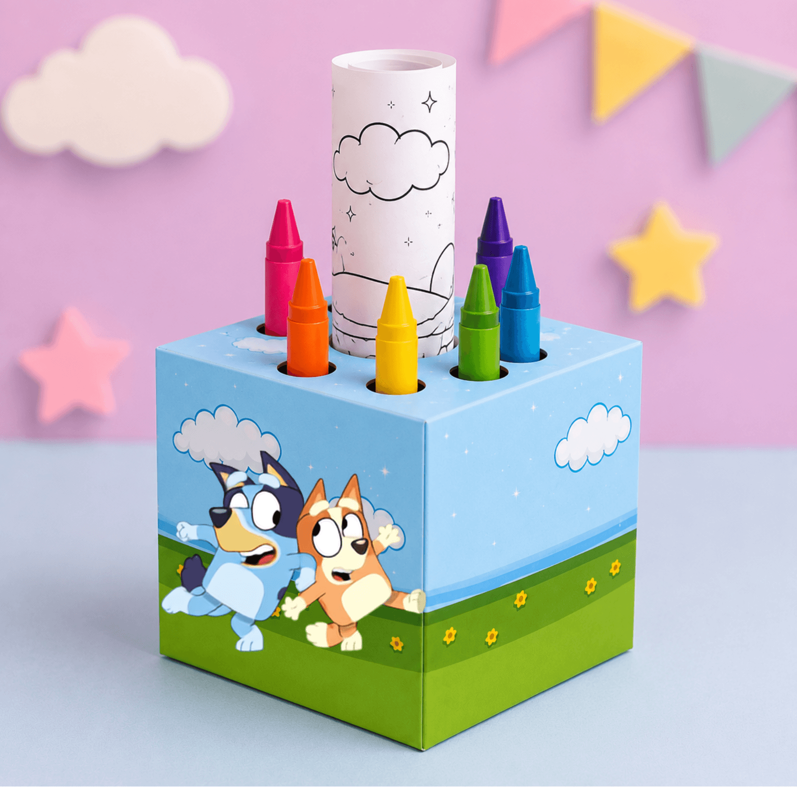 600+ Printable Crayon Holder Boxes | Cube Party Favors + PDF Bundle - Imagen 6